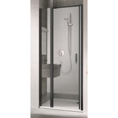Kermi Cada XS uși de duș 90 cm înclinabilă negru mat/sticlă transparentă CK1GL090203PK