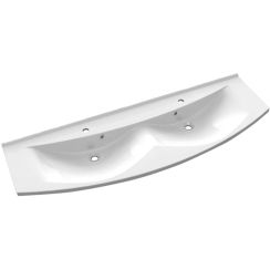 Sapho Aras lavoar 150x51 cm semicircular mobilier-dublă alb 91542