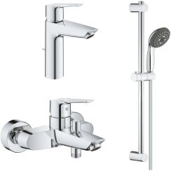 Set baterie cadă-duș Grohe Start 24206002, baterie lavoar Grohe Start 23455002, 26032000