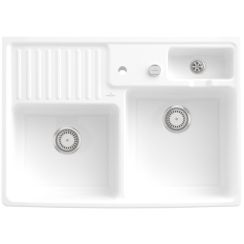 Villeroy & Boch Double-Bowl chiuveta din ceramica 89.5x63 cm alb 632392R1