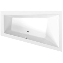 Polysan Triangl cadă de colț 180x120 cm partea dreaptă alb 20611