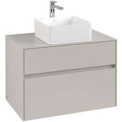 Villeroy & Boch Collaro dulap 80x50x54.8 cm dulap atârnat sub chiuvetă gri C03700VK