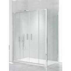 New Trendy New Corrina cabină de duș 140x90 cm dreptunghiular crom luciu/sticlă transparentă D-0183A/D-0079B