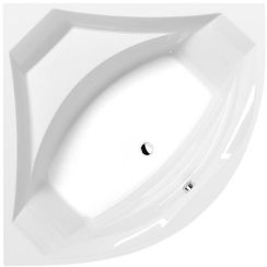 Polysan Rosana cadă de colț 140x140 cm partea stângă alb 64119