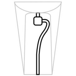 Catalano sifon pentru lavoar tubular alb 5KATGRLXBL