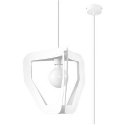 Sollux Lighting Tres lampă suspendată 1x60 W alb SL.0929