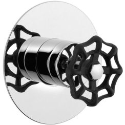 Sapho Industry baterie de duș ascuns crom-negru 5105XTT