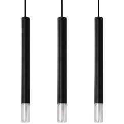 Sollux Lighting Wezyr lampă suspendată 3x40 W negru SL.0962