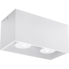 Sollux Lighting Quad Maxi lampă de tavan 2x40 W alb SL.0380