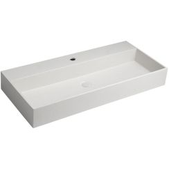 Sapho Quadrado lavoar 96x44 cm dreptunghiular mobilier negru AR467