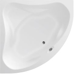 Aqualine Dunaj II cadă de colț 150x150 cm partea stângă alb G1350