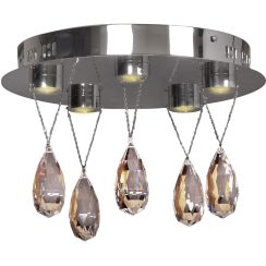 Candellux Prisma lampă de tavan 5x3 W crom 98-25722