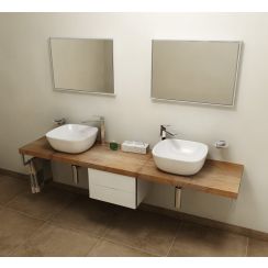Sapho Avice blat 220x49.5 cm grafit-lemn AV228