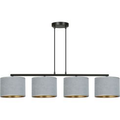 Emibig Hilde lampă suspendată 1x60 W negru-auriu-gri/frasin 1050/4