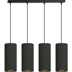 Emibig Bente lampă suspendată 4x60 W negru-auriu 1067/4