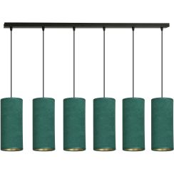 Emibig Bente lampă suspendată 6x60 W negru-verde-auriu 1058/6