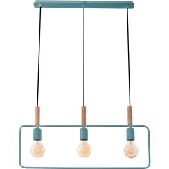 Candellux Frame lampă suspendată 3x60 W lemn 33-73754