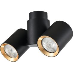 Light Prestige Boston lampă de tavan 2x50 W negru LP-741/2WBK/GD