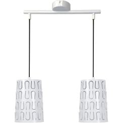 Candellux Vista lampă suspendată 2x60 W alb 32-64271