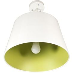 Candellux Enyo lampă suspendată 1x60 W alb-verde 31-27620
