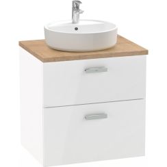 Roca Victoria Pro dulap cu blat 60.5x46x56.5 cm dulap sub chiuvetă alb A851899806