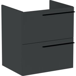 Roca Ella dulap 58.5x44.6x63.5 cm dulap atârnat sub chiuvetă negru A857769531