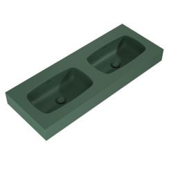 Elita Dimple lavoar 121x46 cm dreptunghiular clasică-dublă verde RE041200027010