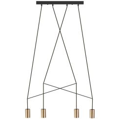 Nowodvorski Lighting Imbria lampă suspendată 4x35 W alamă 7957