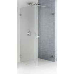 Riho Scandic cabină de duș 90x80 cm dreptunghiular negru mat/sticlă transparentă G001034121