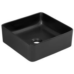 Comad Slim lavoar 37x37 cm pătrat de blat negru UM-6276SLIM40BLACKDP