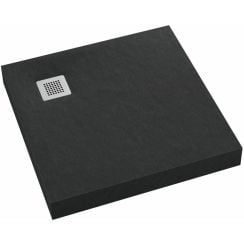 Schedpol New Horizons Black Stone cădiță de duș pătrată 90x90 cm negru 3.3301/C/ST-M2