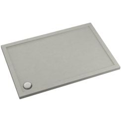 Schedpol Caspar New Cement Stone cădiță de duș dreptunghiulară cu sifon 100x80 cm ciment 3.2336/CT/ST