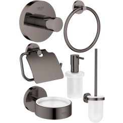 Set perie de toaletă Grohe Essentials 40374A01, suport pentru hârtie igienică Grohe Essentials 40367A01, 40369A01, 40365A01, 40394A01, 40364A01