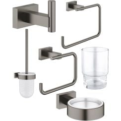 Set perie de toaletă Grohe Essentials 40513AL1, suport prosop Grohe Essentials 40510AL1, 40507AL1, 40508AL1, 40511AL1, 40372001