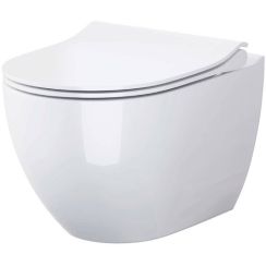 Set vas WC Cersanit Zen K109-053-ECO, capac WC Cersanit Urban Harmony K98-0133-ECO