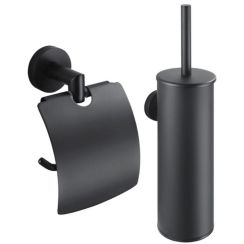 Set perie de toaletă Stella Classic 07.435-B, suport pentru hârtie igienică Stella Classic 07.440-B