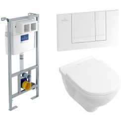Set set Combi-Pack cu tablă Villeroy & Boch O.Novo 5660HR01, cadru încastrat Villeroy & Boch ViConnect 92214200, 92214368