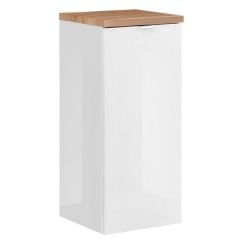 Comad Capri White dulap 35x35x80 cm laterala pe perete alb-stejar CAPRI-WHITE-811B-FSC