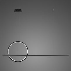 Altavola Design Linea lampă suspendată 2x23 W negru LA087/PX143_40_4k_black_dimm