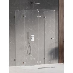 New Trendy Avexa cabină de duș 120x110 cm dreptunghiular crom luciu/sticlă transparentă EXK-2471