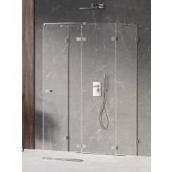 New Trendy Avexa cabină de duș 120x80 cm dreptunghiular crom luciu/sticlă transparentă EXK-2498