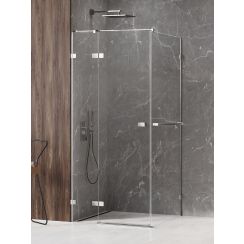 New Trendy Avexa cabină de duș 120x70 cm dreptunghiular crom luciu/sticlă transparentă EXK-2407