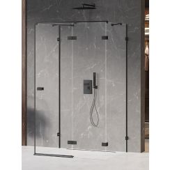 New Trendy Avexa Black cabină de duș 100x80 cm dreptunghiular negru mat/sticlă transparentă EXK-2628