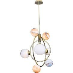 MaxLight Cosmos lampă suspendată x40 W auriu-multicolor P0378