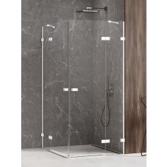 New Trendy Avexa White cabină de duș 120x100 cm dreptunghiular alb mat/sticlă transparentă EXK-2843