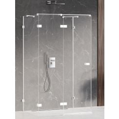New Trendy Avexa White cabină de duș 120x80 cm dreptunghiular alb mat/sticlă transparentă EXK-2871