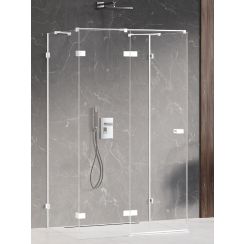 New Trendy Avexa White cabină de duș 120x110 cm dreptunghiular alb mat/sticlă transparentă EXK-2874