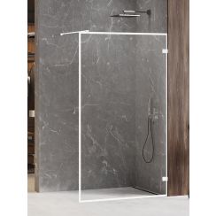 New Trendy Avexa White perete cabină de duș walk-in 120 cm alb mat/sticla transparentă EXK-2997