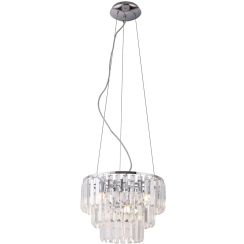 MaxLight Monaco lampă suspendată mai mult de 6x40 W crom P0259