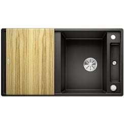 Blanco Axia III 5 S chiuvetă din granit 91.5x51 cm negru 525845